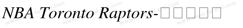 NBA Toronto Raptors字体转换